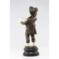 ansamblu de statuete " Klezmer Band". sculptura in fildes si lemn. cca 1900